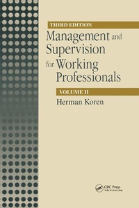 Abbildung von: Management and Supervision for Working Professionals, Third Edition, Volume II - CRC Press