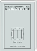 Cover: Leipziger Jahrbuch zur Buchgeschichte 29 (2021) - Harrassowitz Verlag