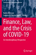 Cover: Finance, Law, and the Crisis of COVID-19 - Springer
