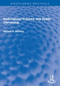 Cover: Nationalized Industry and Public Ownership - Routledge