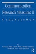 Cover: Communication Research Measures II - Routledge