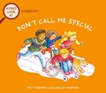 Cover: Disability: Don't Call Me Special - Wayland