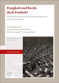 Abbildung von: Einigkeit und Recht, doch Freiheit? - Franz Steiner Verlag