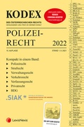 Cover: KODEX Polizeirecht 2022 - inkl. App - LexisNexis Verlag ARD ORAC GmbH