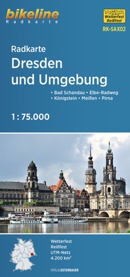 Abbildung von: Radkarte Dresden und Umgebung (RK-SAX02) - Esterbauer