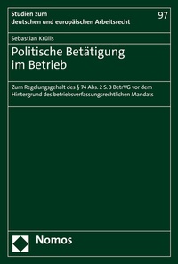 Abbildung von: Politische Betätigung im Betrieb - Nomos