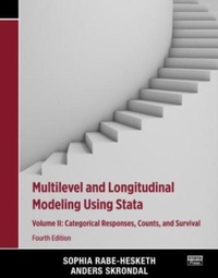 Enlarge image Cover: Multilevel and Longitudinal Modeling Using Stata, Volume II - Stata Press