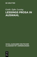 Cover: Lessings Prosa in Auswahl - De Gruyter