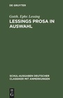 Cover: Lessings Prosa in Auswahl - De Gruyter