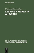 Cover: Lessings Prosa in Auswahl - De Gruyter
