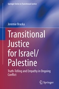 Cover: Transitional Justice for Israel/Palestine - Springer