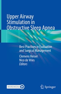 Enlarge image Cover: Upper Airway Stimulation in Obstructive Sleep Apnea - Springer