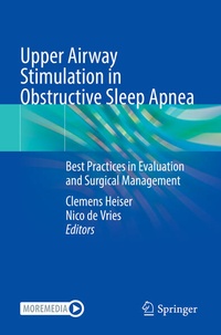 Enlarge image Cover: Upper Airway Stimulation in Obstructive Sleep Apnea - Springer