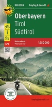 Cover: freytag & berndt Motorradkarte Oberbayern 1:250.000 - freytag & berndt