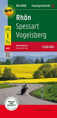 Abbildung von: Rhön, Motorradkarte 1:200.000, freytag & berndt - Freytag-Berndt und ARTARIA