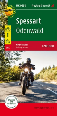 Abbildung von: Spessart, Motorradkarte 1:200.000, freytag & berndt - Freytag-Berndt und ARTARIA