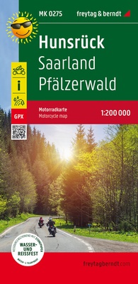 Abbildung von: Hunsrück, Motorradkarte 1:200.000, freytag & berndt - Freytag-Berndt und ARTARIA