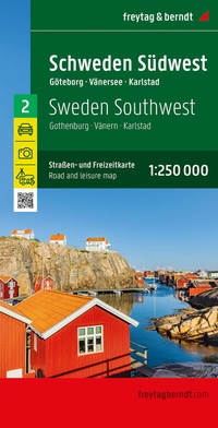 Abbildung von: Schweden Südwest, Straßen- und Freizeitkarte 1:250.000, freytag & berndt - Freytag-Berndt und ARTARIA