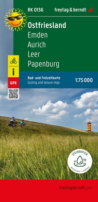 Abbildung von: Ostfriesland, Rad- und Freizeitkarte 1:75.000, freytag & berndt, RK 0136 - Freytag-Berndt und ARTARIA
