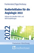 Cover: Kodierleitfaden f&uuml;r die Angiologie 2022 - medhochzwei Verlag