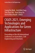 Cover: CIGOS 2021, Emerging Technologies and Applications for Green Infrastructure - Springer