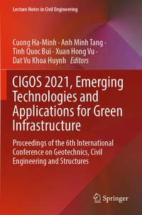 Enlarge image Cover: CIGOS 2021, Emerging Technologies and Applications for Green Infrastructure - Springer
