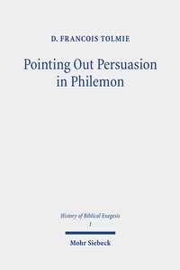 Cover of  Pointing Out Persuasion in Philemon - Mohr Siebeck