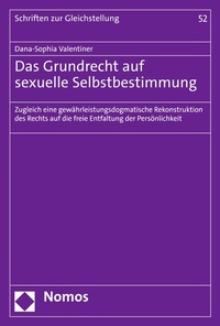 Abbildung von: Das Grundrecht auf sexuelle Selbstbestimmung - Nomos