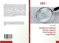 Abbildung von: Modèle de Hubbard étendu: Aspects électronique et magnétique - Éditions universitaires européennes