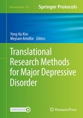 Cover: Translational Research Methods for Major Depressive Disorder - Springer