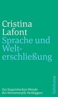 Cover: Sprache und Welterschlie&szlig;ung - Suhrkamp