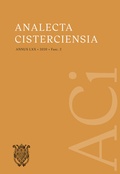 Cover: Analecta Cisterciensia 70 (2020) - Band 2/2 (Fasc. 2) - Medien-GmbH Heiligenkreuz