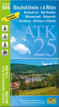 Abbildung von: ATK25-B05 Bischofsheim i.d.Rhön (Amtliche Topographische Karte 1:25000) - Landesamt für Digitalisierung, Breitband und Vermessung, Bayern