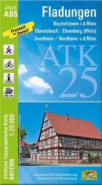 Abbildung von: ATK25-A05 Fladungen (Amtliche Topographische Karte 1:25000) - Landesamt für Digitalisierung, Breitband und Vermessung, Bayern