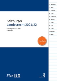 Abbildung von: FlexLex Salzburger Landesrecht 2021/22 │Studium - Facultas / FlexLEX