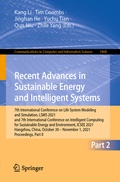 Cover: Recent Advances in Sustainable Energy and Intelligent Systems - Springer