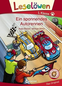 Abbildung von: Leselöwen 1. Klasse - Ein spannendes Autorennen - Loewe
