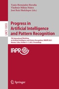 Cover: Progress in Artificial Intelligence and Pattern Recognition - Springer