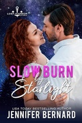 Cover: Slow Burn by Starlight - Jennifer Bernard