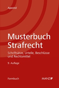Abbildung von: Musterbuch Strafrecht - Manz
