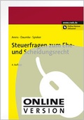 Cover: Steuerfragen zum Ehe- und Scheidungsrecht - NWB
