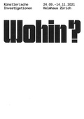Cover: Wohin? - Helmhaus