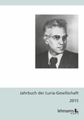 Abbildung von: Jahrbuch der Luria-Gesellschaft 2015 - Lehmanns Media