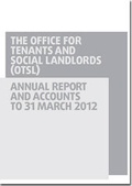Cover: Office for Tenants and Social Landlords (OTSL) annual report and accounts 2011-12 - TSO