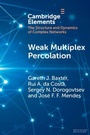 Cover: Weak Multiplex Percolation - Cambridge University Press