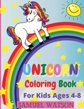 Cover: Unicorn Coloring Book For Kids Ages 4-8 - HappyPublishing