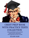 Cover: CBEST Prep Book with Practice Tests Collection for California Educators - Exam SAM Study Aids and Media