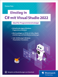 Abbildung von: Einstieg in C# mit Visual Studio 2022 - Rheinwerk