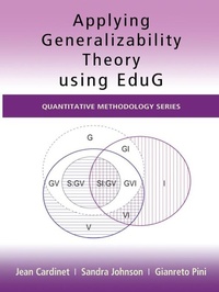 Enlarge image Cover: Applying Generalizability Theory using EduG - Routledge