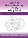 Cover: Applying Generalizability Theory using EduG - Routledge